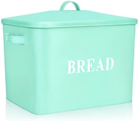 E-far Metal Bread Bin Holder (Green)